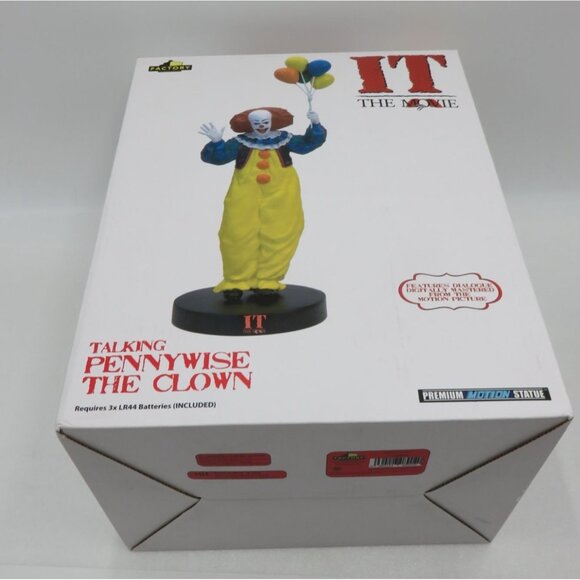 IT Pennywise Talking CLOWN 2018 Figurine With Multicoloured Balloons 14" Tall - Picture 14 of 14